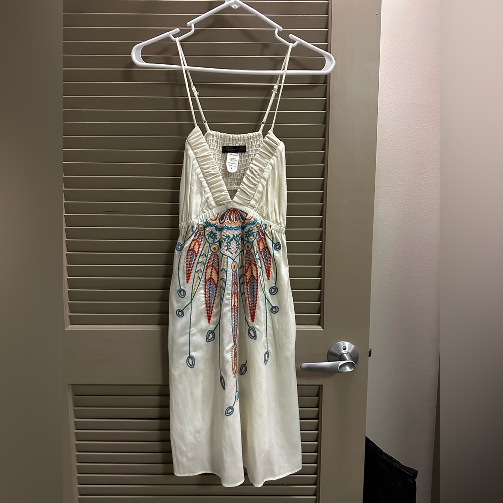 Cream babydoll dress